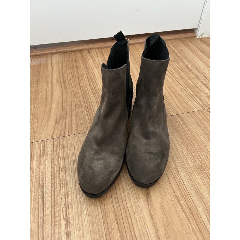 Frau Verona Suede Pull On Boots Made In Italy Size 38 EU 7 US